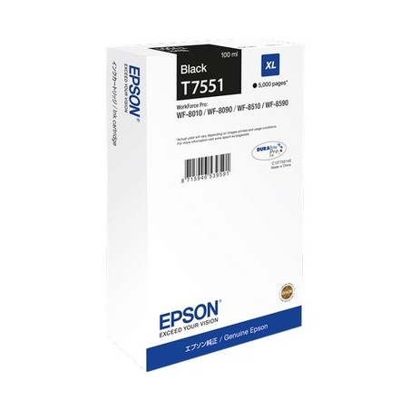 Epson E7551 Cartouche originale C13T755140 - Noir