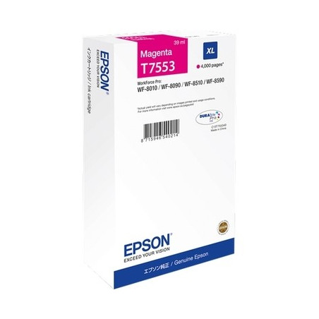 Epson E7553 Cartouche originale C13T755340 - Magenta