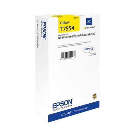 Epson E7554 Cartouche originale C13T755440 - Jaune