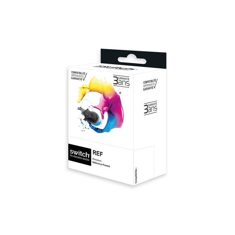 Brother 421XL - SWITCH Pack x 4 jet d'encre compatible avec LC421XLVAL - Black Cyan Magenta Yellow