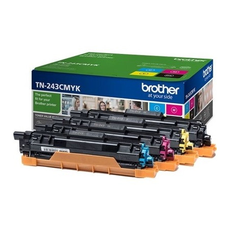 Pack x 4 Toner authentique Brother TN-243 - Noir Cyan Magenta Jaune