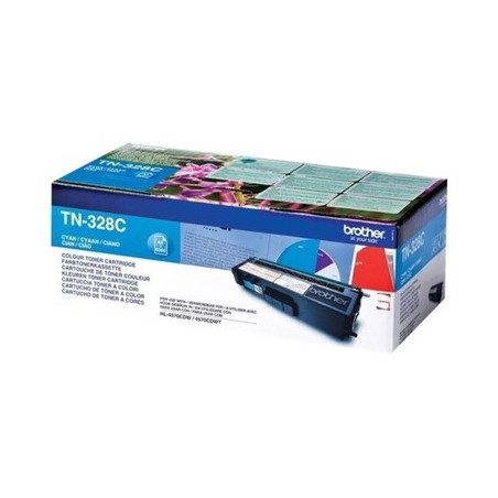 Toner authentique Brother TN-328 - Cyan