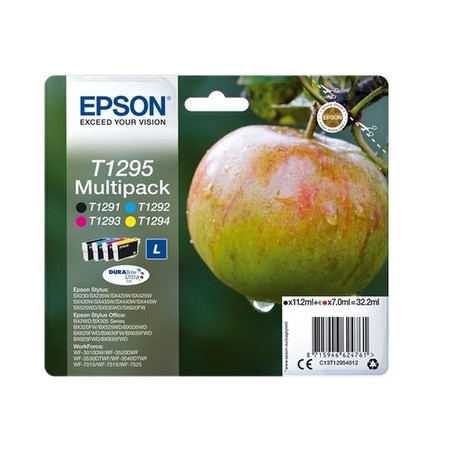 Epson E129 Pack x 4 original C13T12954012 - Noir Cyan Magenta Jaune