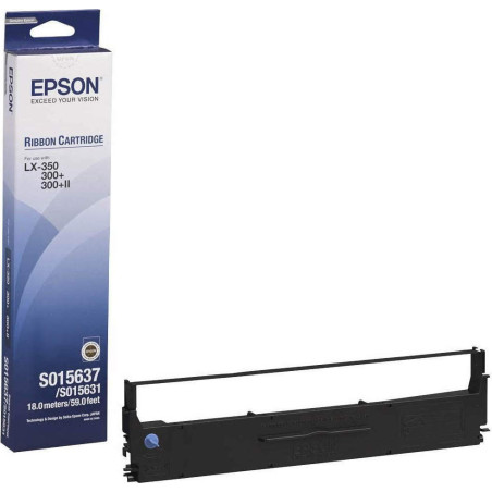 Ruban authentique Epson S015637 - noir