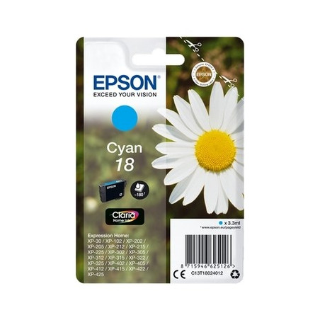 Epson UT1802 Cartouche originale T180240 - Cyan