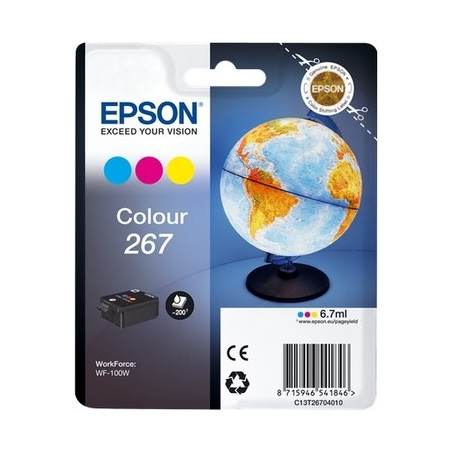 Epson UT267 Cartouche originale T267040 - Cyan Magenta Jaune