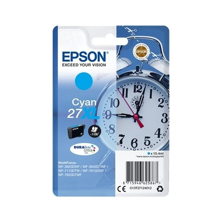 Epson E2712 Cartouche originale C13T27124012 - Cyan