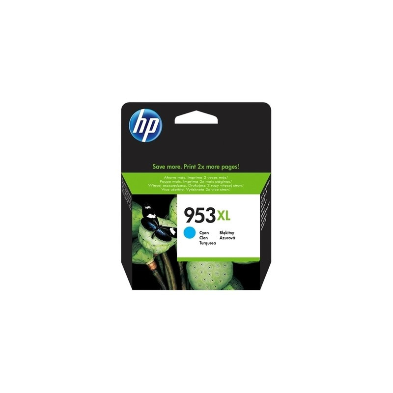 hp H953XLC Cartouche originale F6U16AE - Cyan