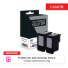 Canon 540XL - cartouche 'Ink Level' jet d'encre compatible PG540XL, 5222B005 - Black