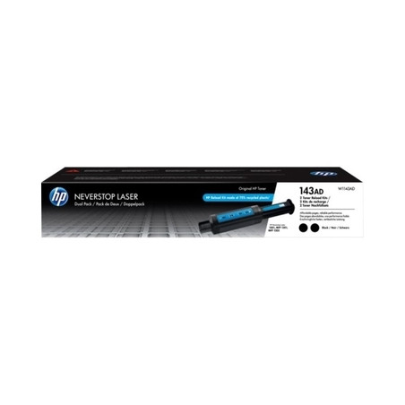 Hp 143AD - Pack x 2 Toner authentique W1143AD, 143AD - Black