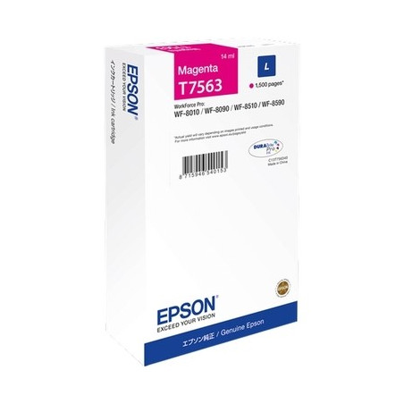 Epson E7563 Cartouche originale C13T756340 - Magenta