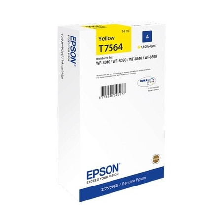 Epson E7564 Cartouche originale C13T756440 - Jaune